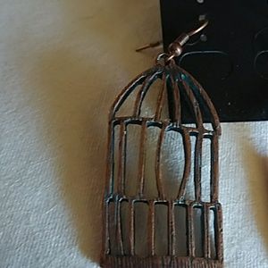 unknown Jewelry - Fun bird and cage earrings NWT unknown Jewelry - Fun bird and cage earrings NWT